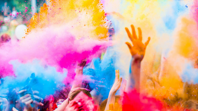 Colorful monsoon scene with joyful children and bright rain gear