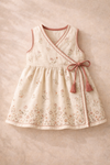 Floral Embroidered Wrap Dress for your Angel