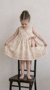 Floral Embroidered Wrap Dress for your Angel